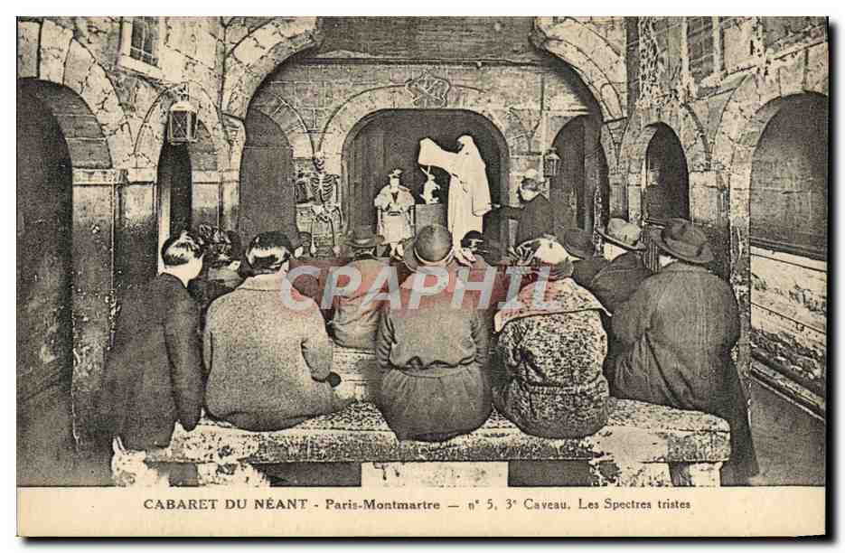 CPA Paris Cabaret Du Neant Montmatre Caveau Les spectres tristes
