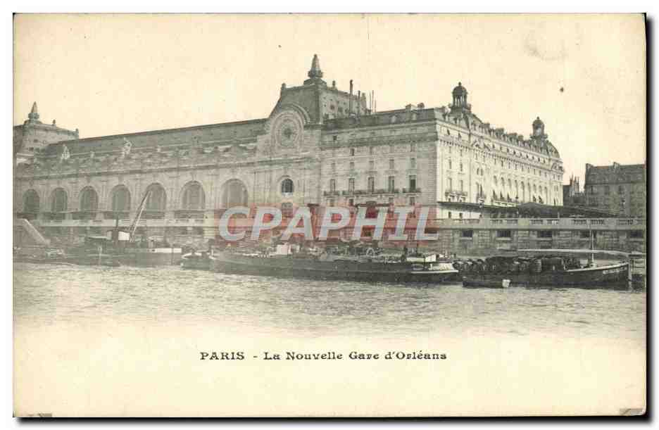 CPA Paris La Nouvelle Gare d'Orleans Bateau