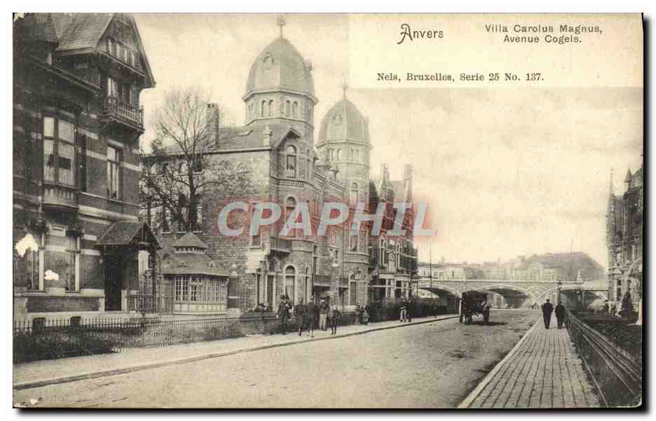 CPA Anvers Villa Carolus Magnus Avenue Cogels