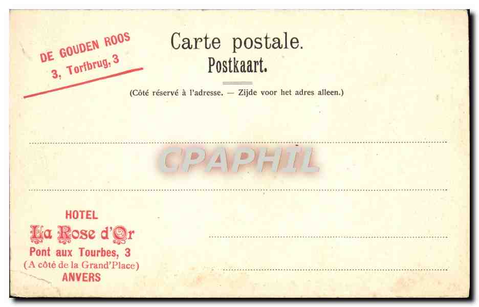 CPA Anvers Villa Carolus Magnus Avenue Cogels — Back