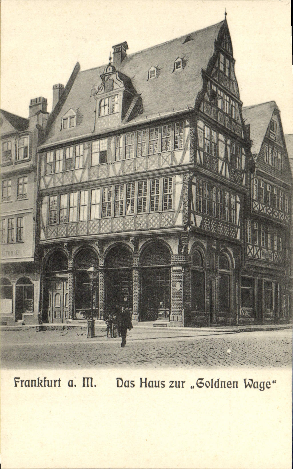 CPA Frankfurt M Das Haus Zur Goldnen Wage