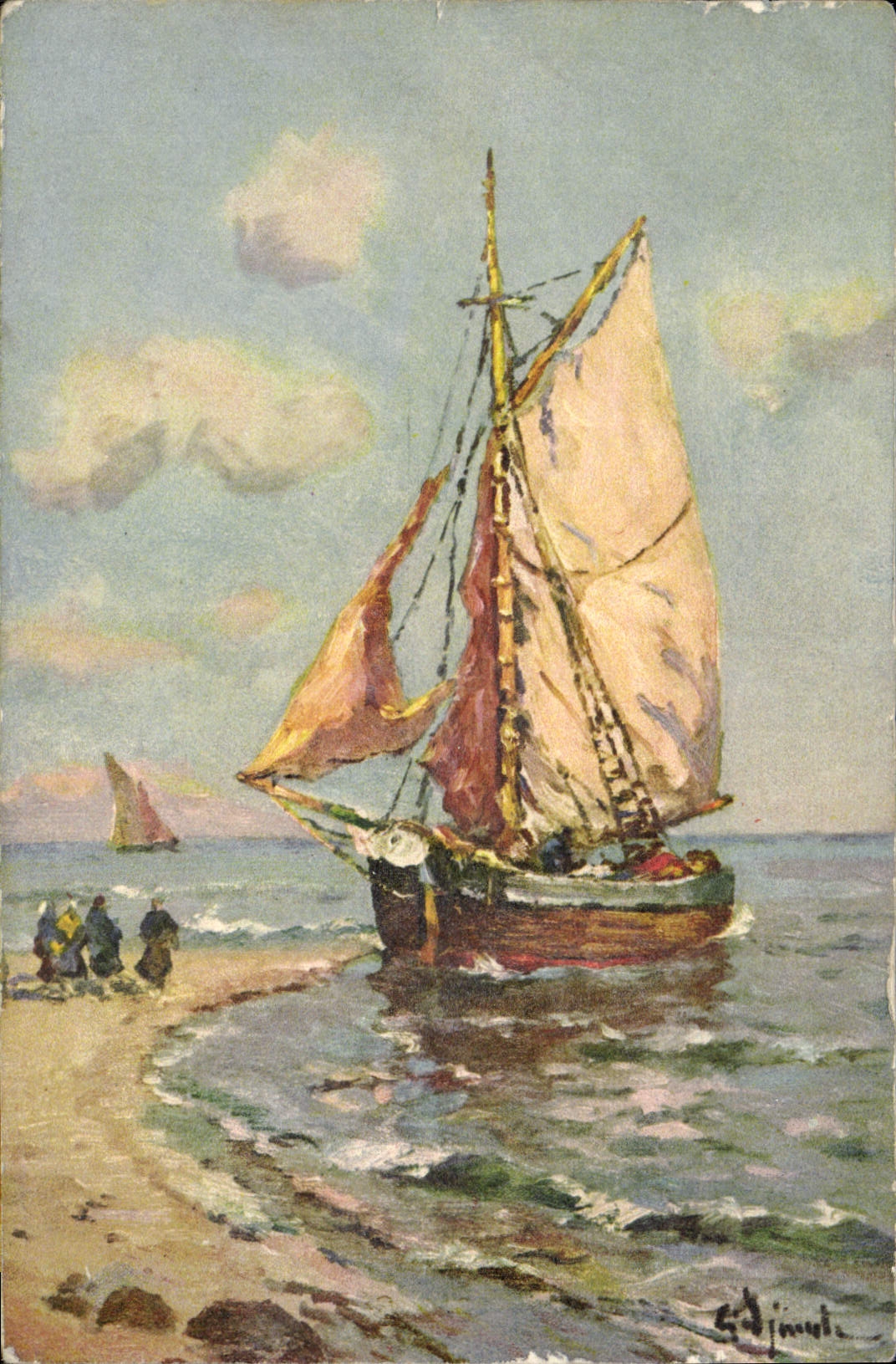 CPA Bateau voilier