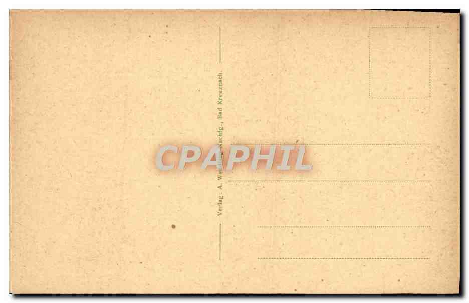 Radium-Solbad Kreuznach — Partie an der Nahebrücke — Verlag A. Weidling-Nachf. Bad Kreuznach — Verso
