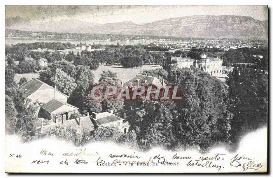 CPA Geneve Vue Prise de Pregny
