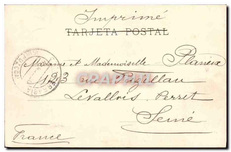 CPA Fuenterrabia Embocadura de la Bidassoa — Rückseite