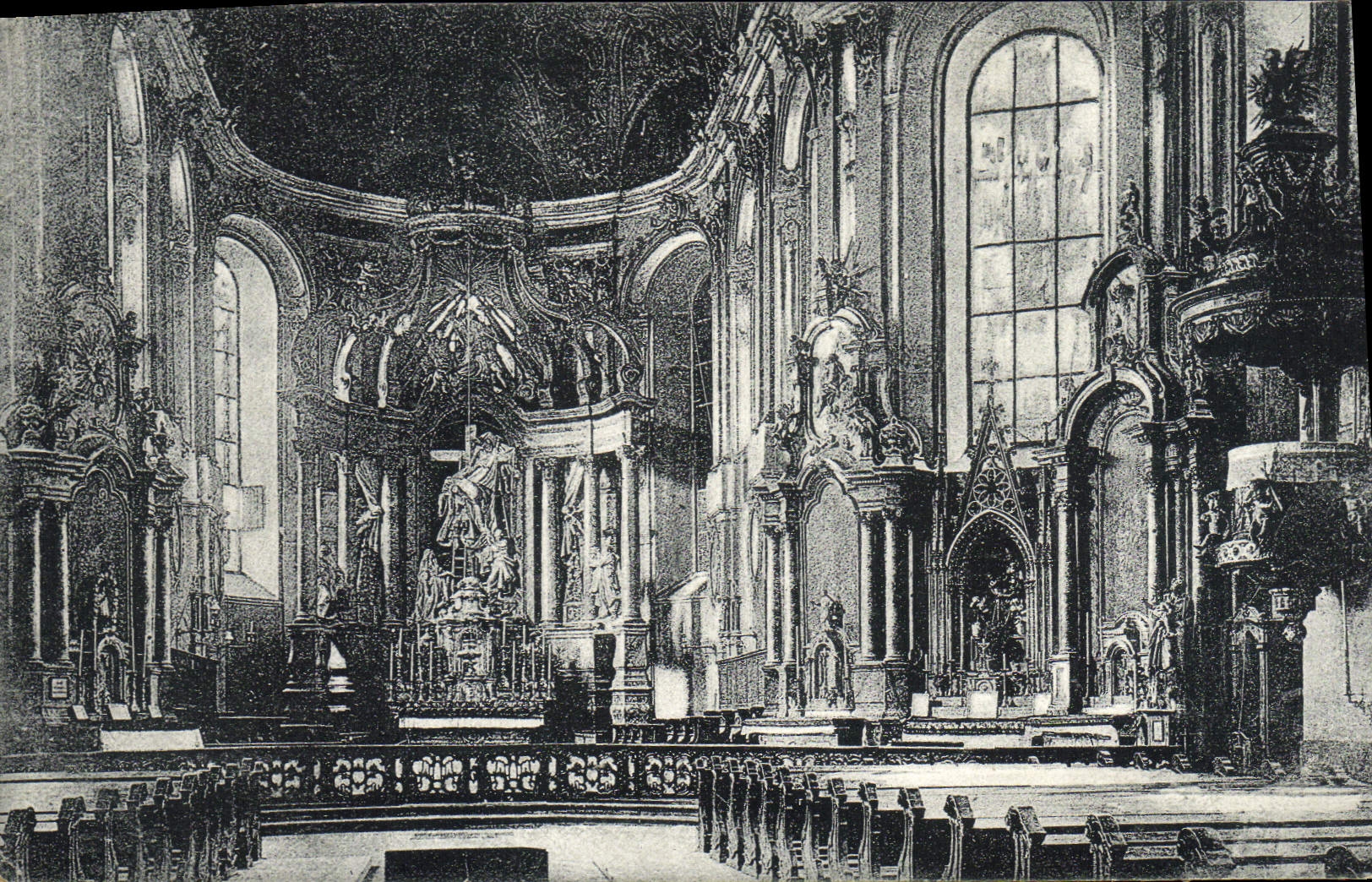 CPA Mainz Liebfrauenkirche Innenasicht