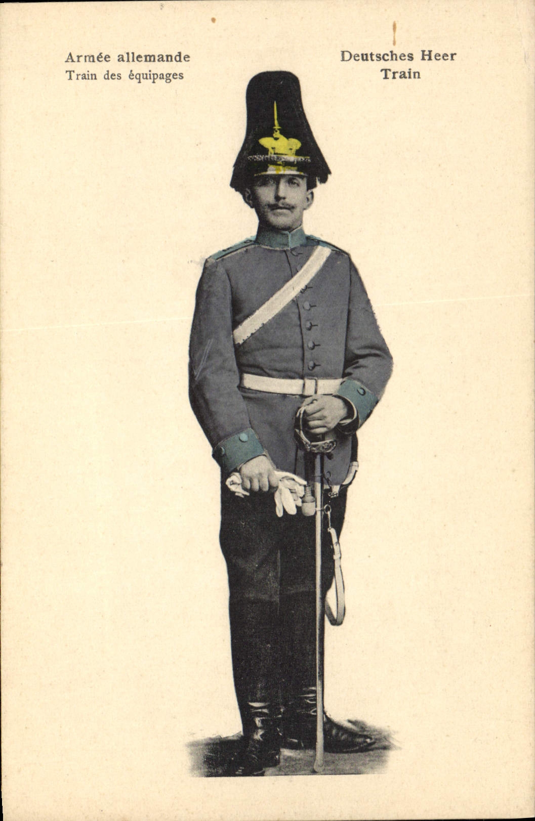 CPA Dusseldorf Heer Train Armee allemande Militaria 