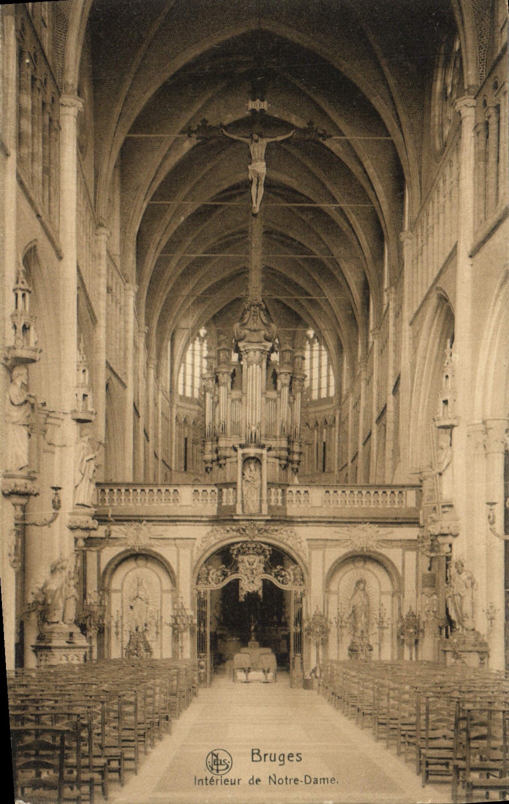 CPA Bruges Interieur De Notre Dame orgue