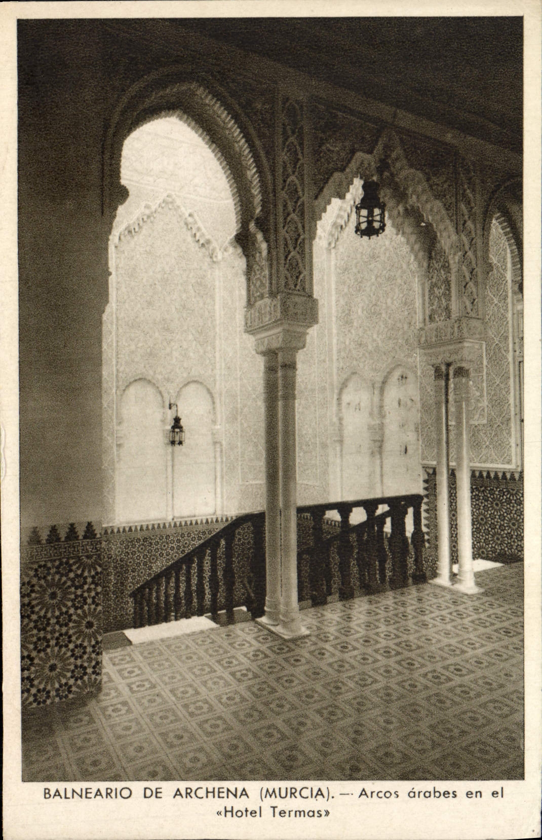CPA Balneario De Archena Arcos Arabes En El Hotel Termas