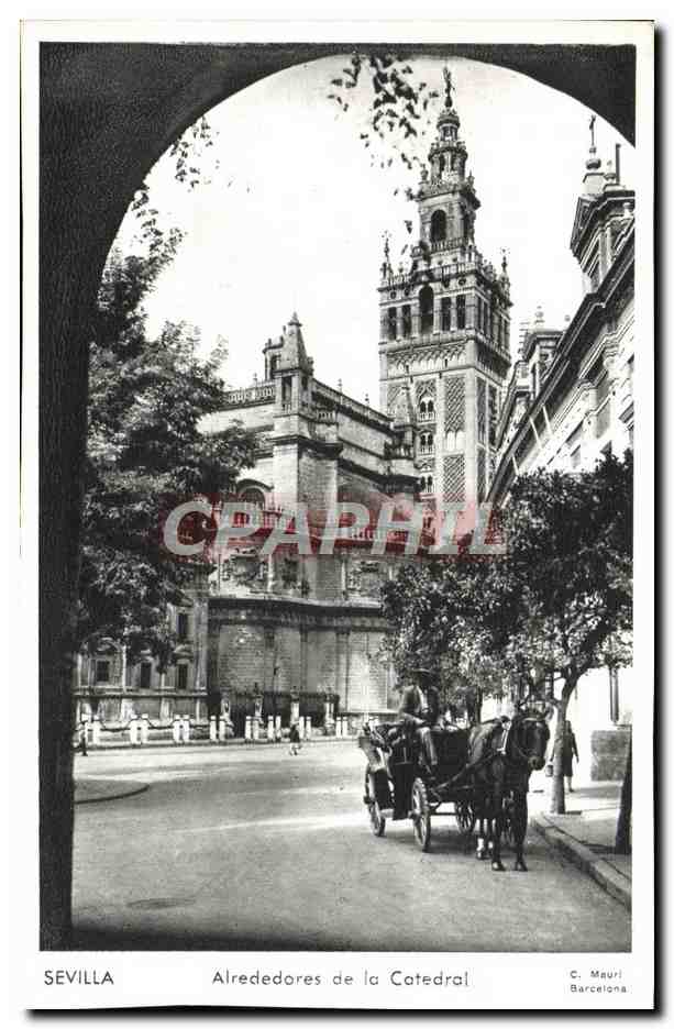 CPA Sevilla Alrededores De La Catedral