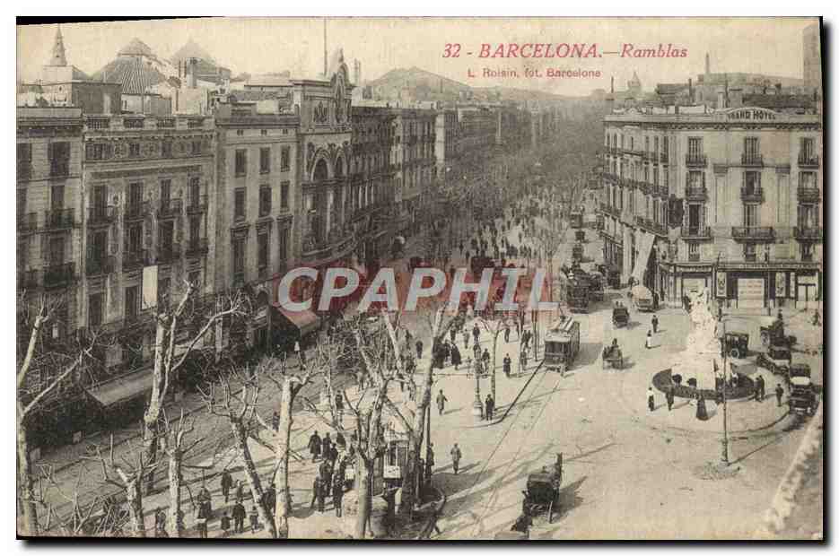 CPA Barcelona Ramblas Tramways