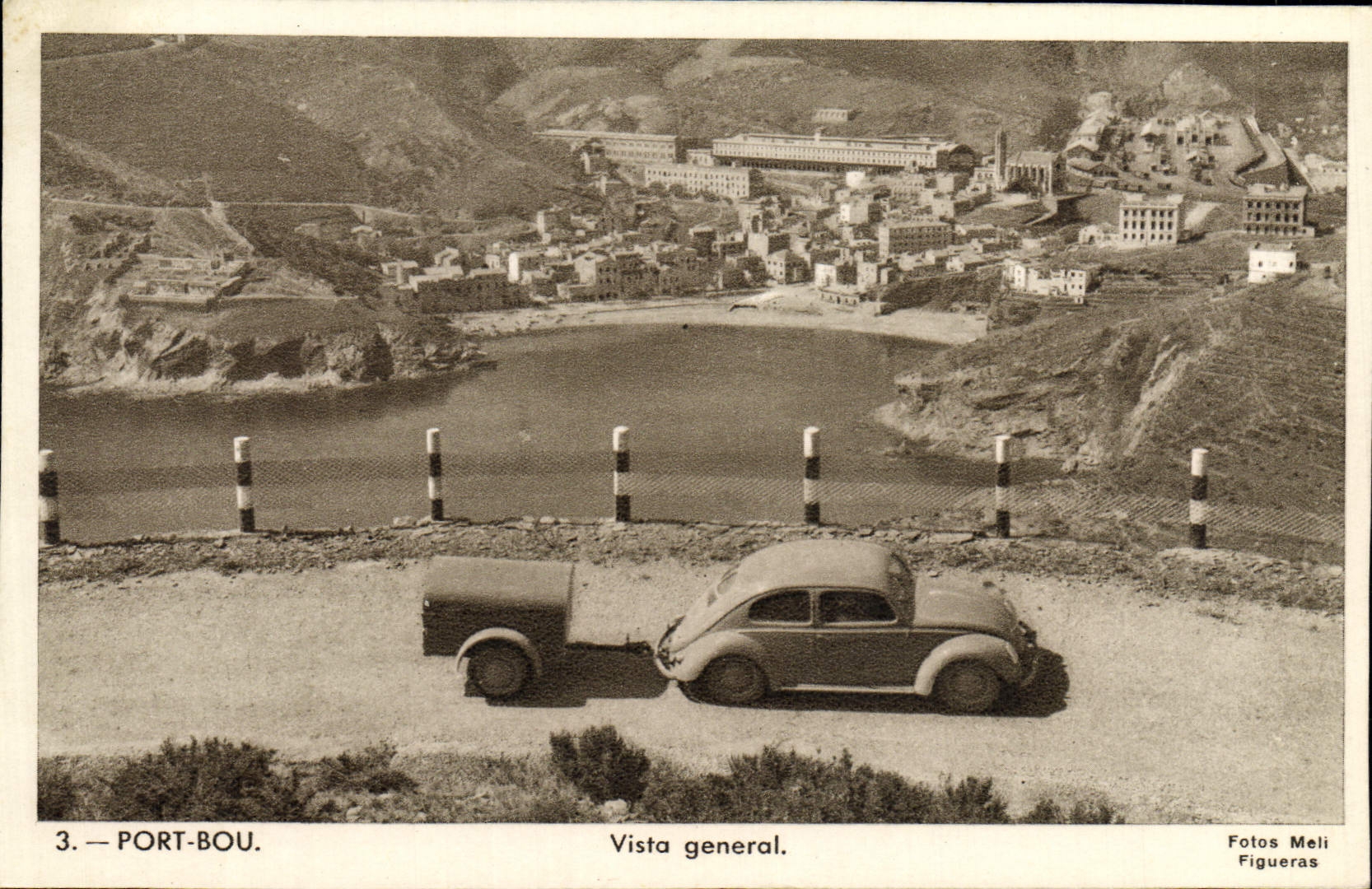 CPA Port Bou Vista General Automobile Coccinelle