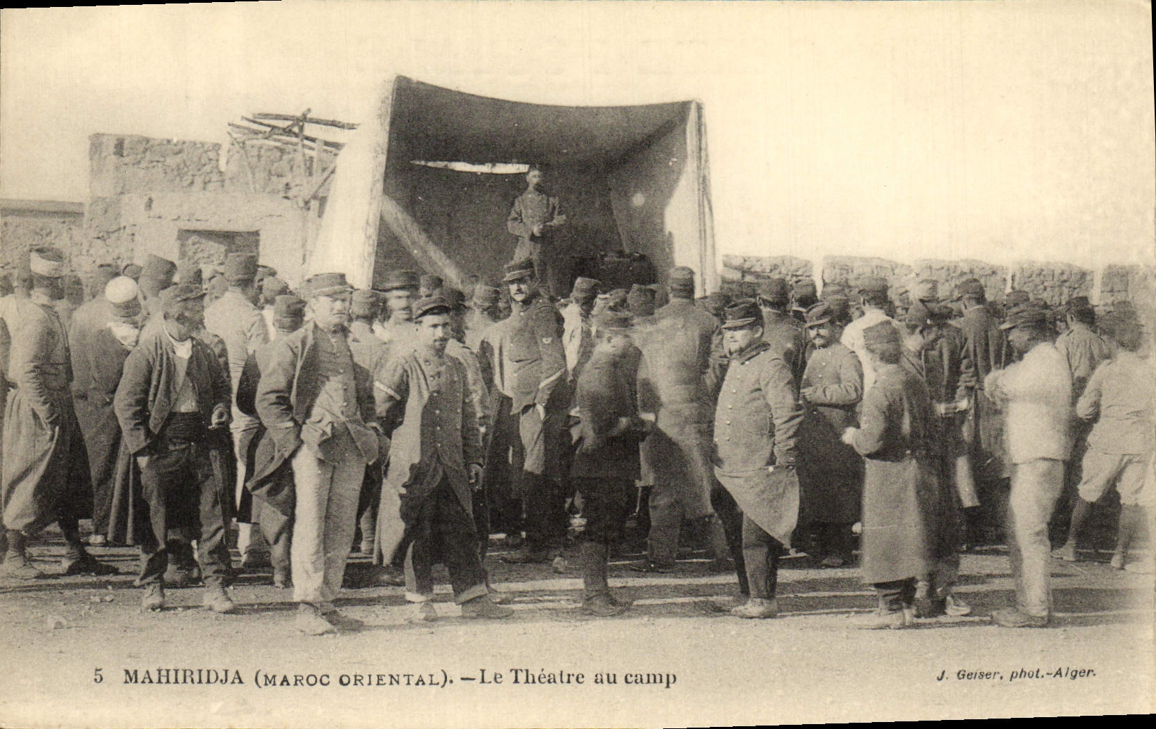 CPA Mahiridja Le Theatre Au Camp Militaria