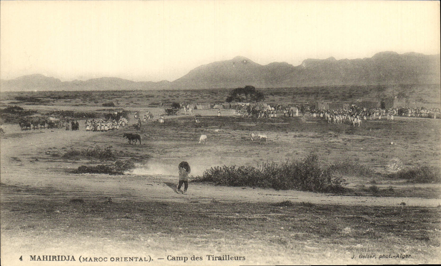 CPA Mahiridja Camp Des Tirailleurs Militaria 