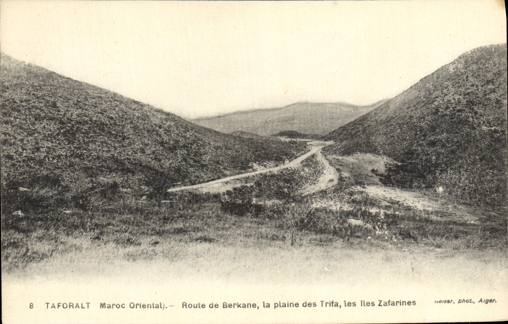CPA Taforalt Maroc Route De Berkane La plain Des Trifa Les Iles Zafarines