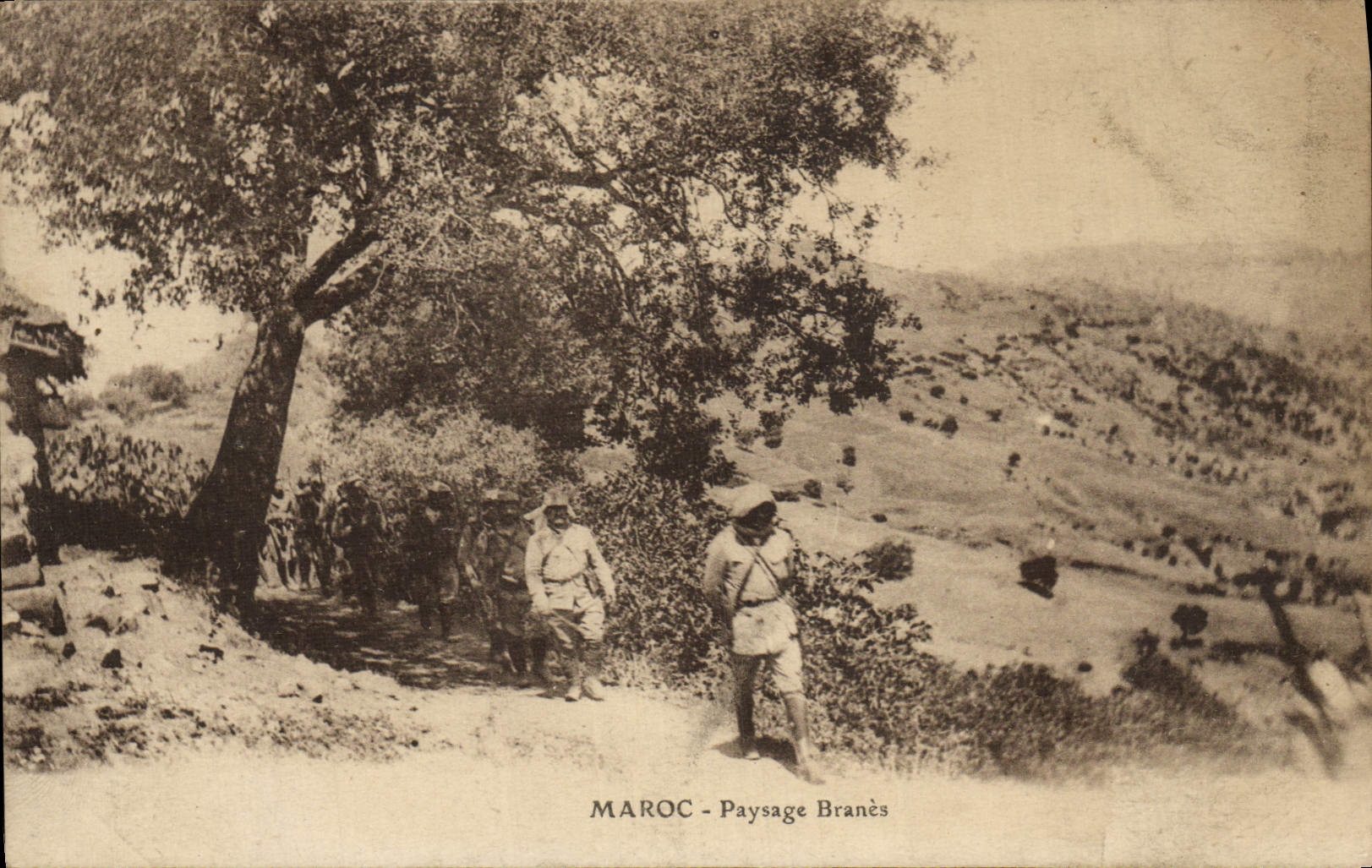 CPA Maroc Paysage Branes Soldats Militaria