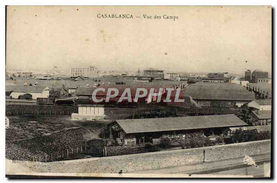 CPA Casablanca Vue Des Camps