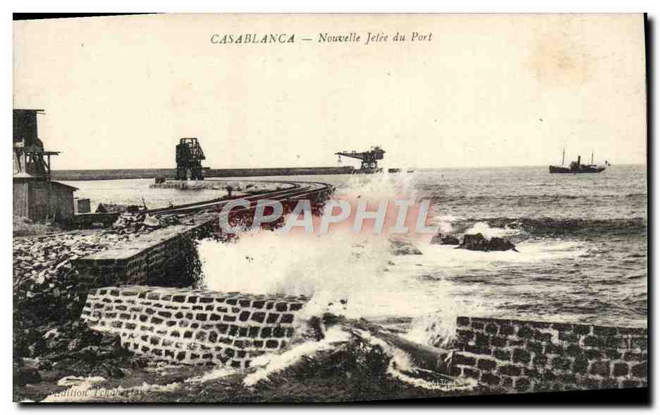 CPA Casablanca Nouvelle Jetee Du Port