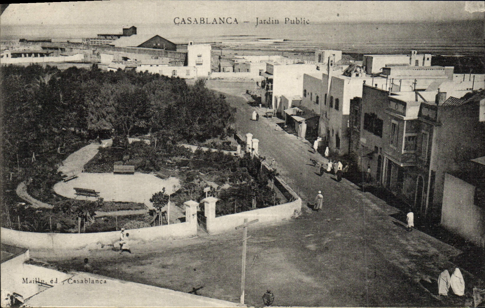 CPA Casablanca Jardin Public