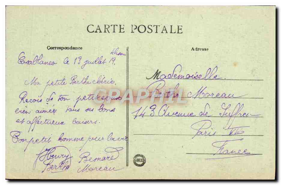 CPA Le Maroc Scenes Et Types Le Puits Marocain Enfants — Rückseite