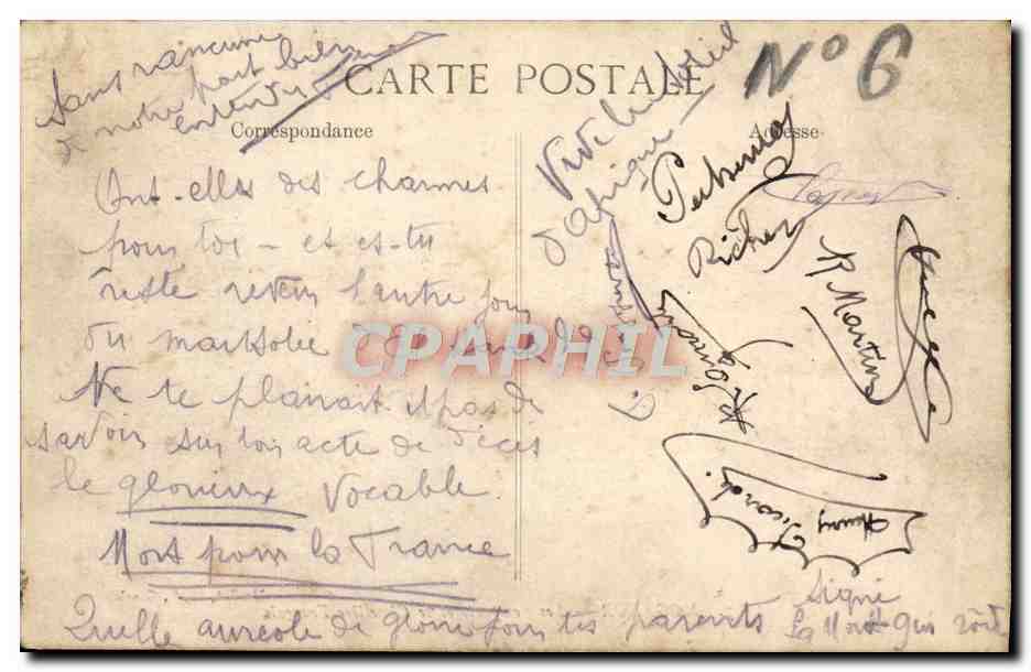 CPA Mogador Les Remparts Et Le Cimetiere Francais — Back
