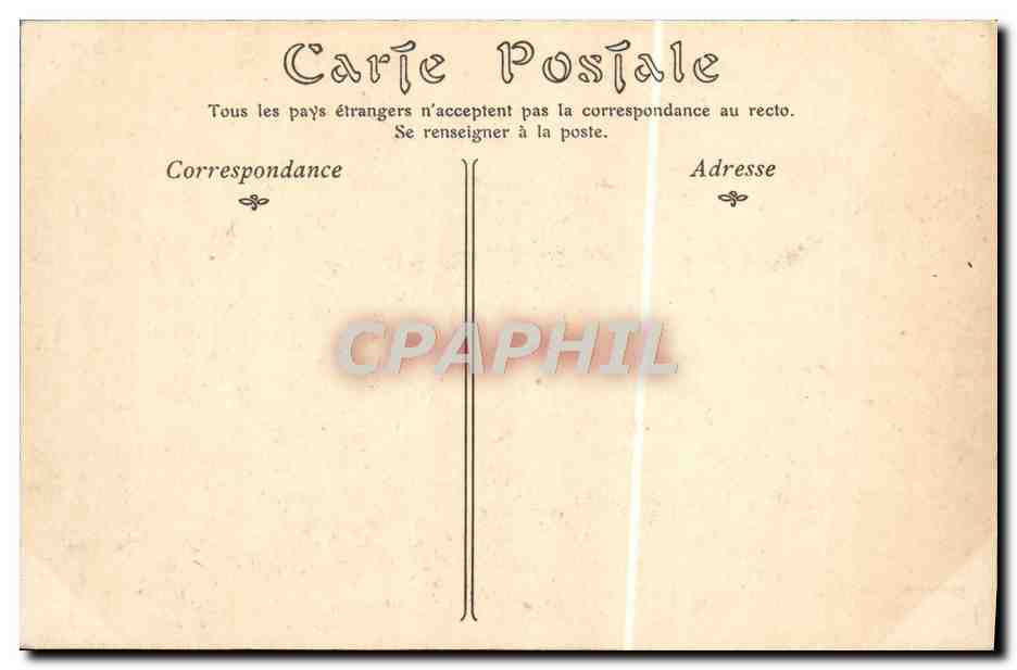 CPA Tunis La Rue De La Verdure — Rückseite