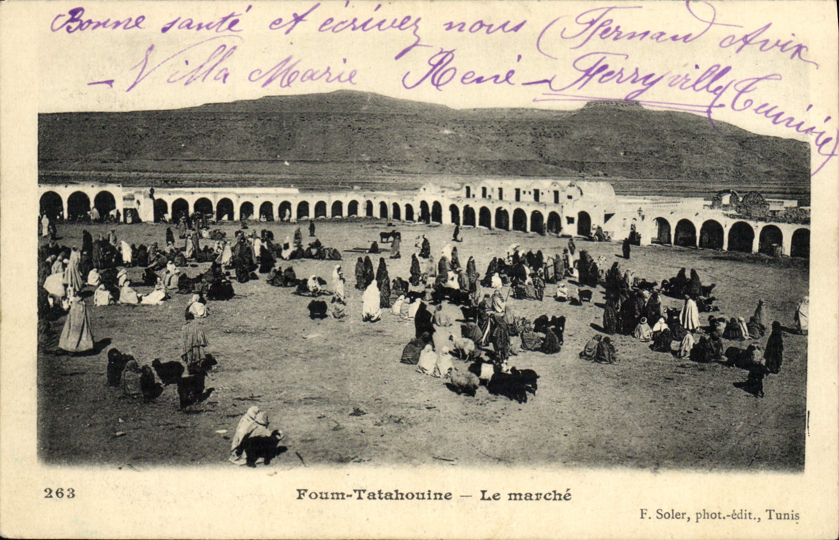 CPA Foum Tatahouine Le Marche