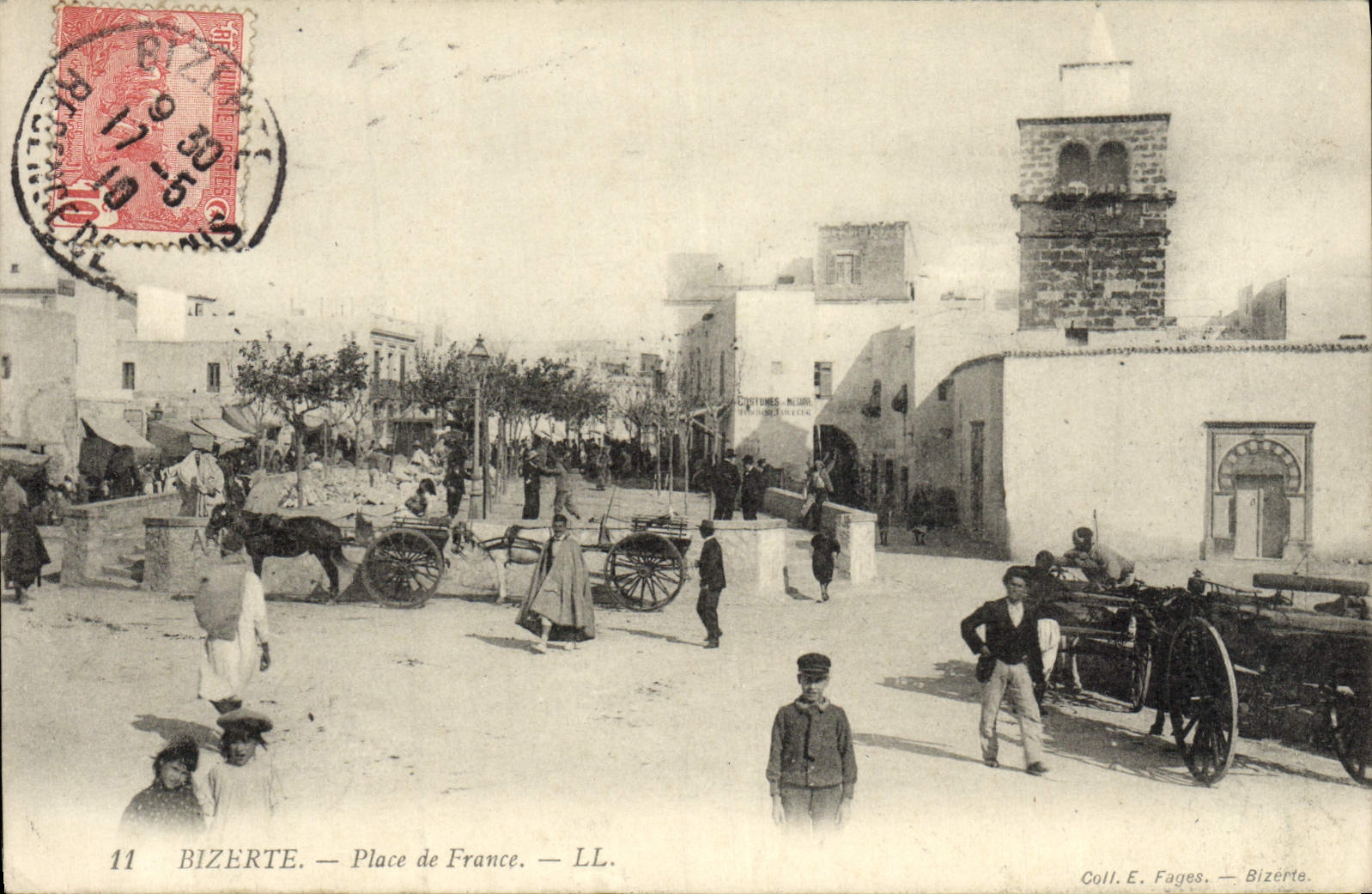 CPA Bizerte Place De France