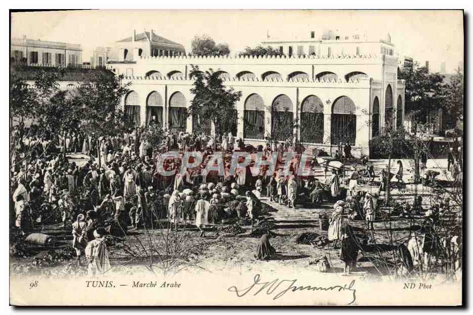 CPA Tunis Marche Arabe
