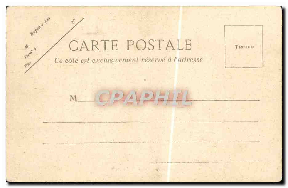 CPA Tunis Rue Al Dzazira — Verso