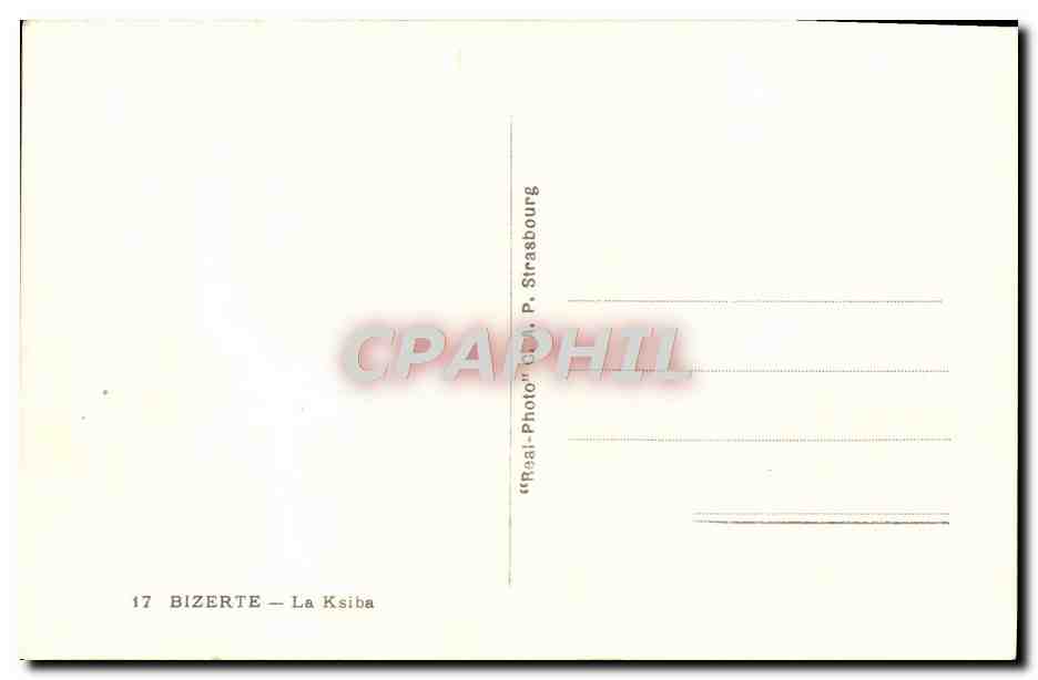 CPM Bizerte La Ksiba — Rückseite