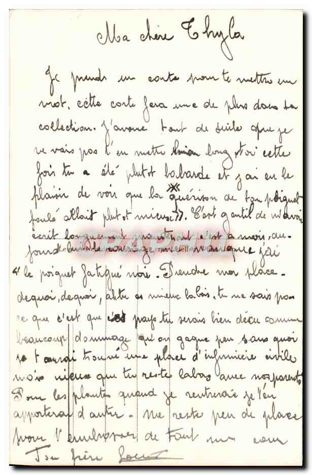 CPM Bizerte La Ville Arabe — Rückseite
