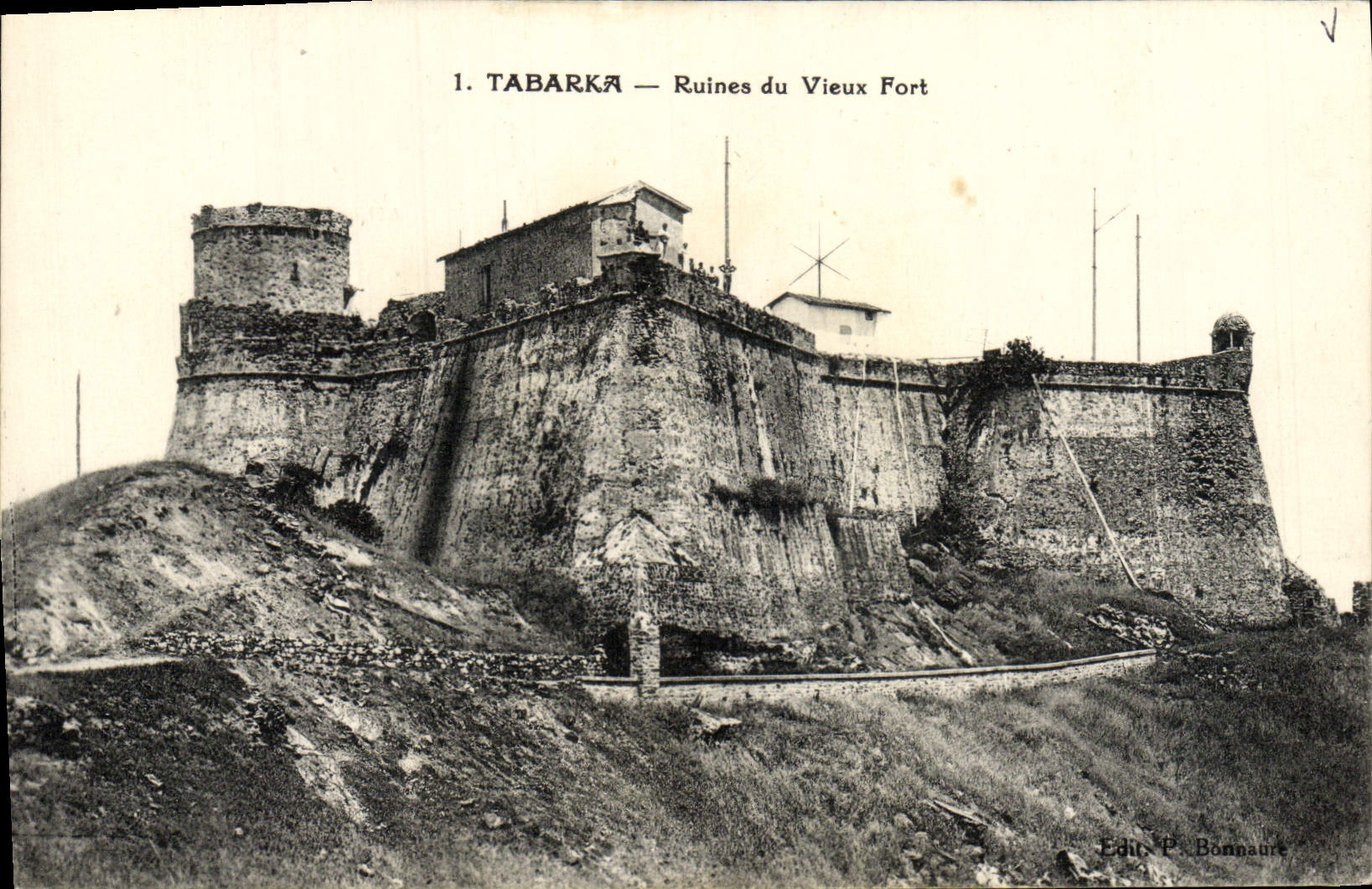 CPA Tabarka Ruines du Vieux Fort