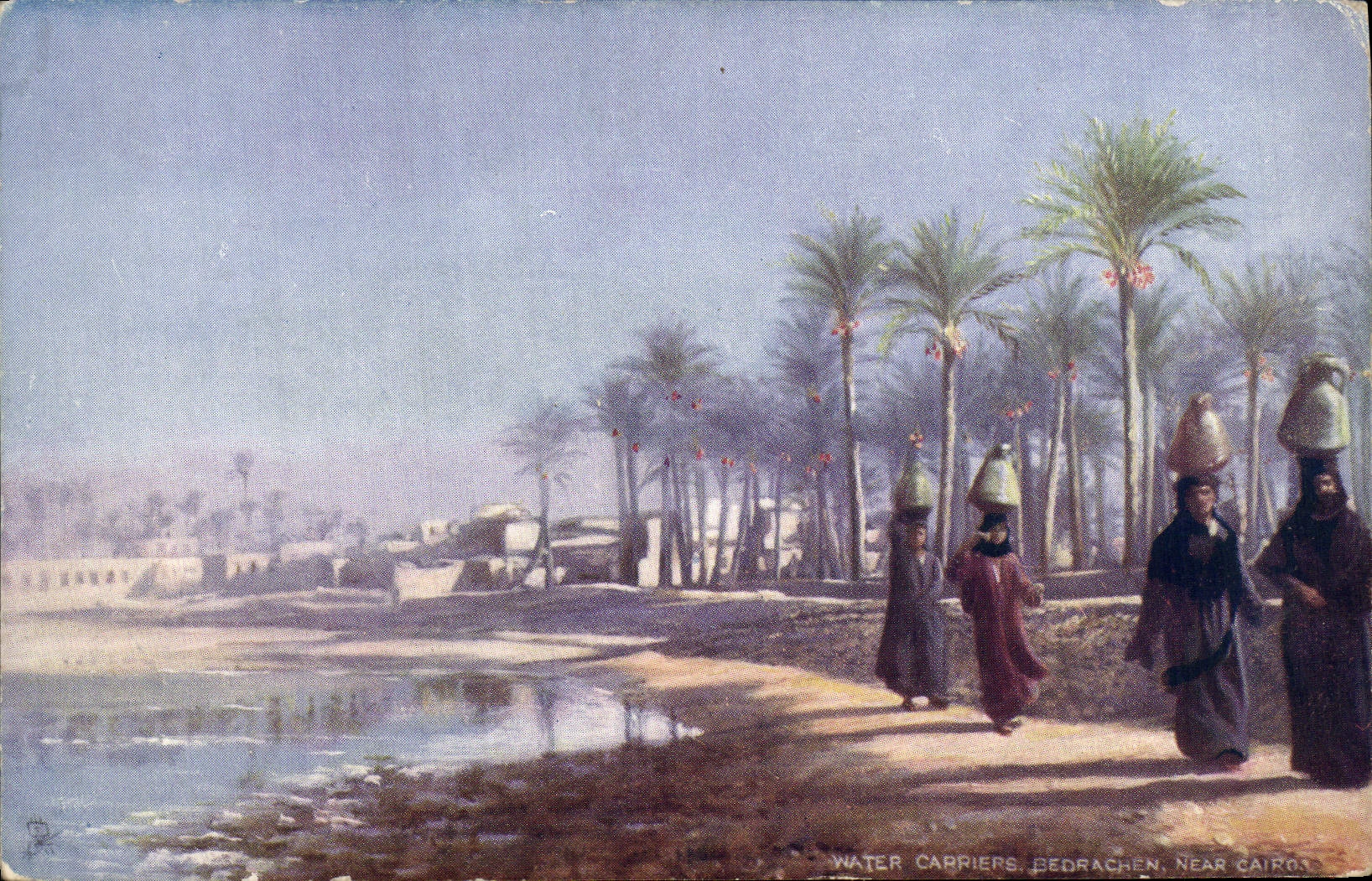 Water Carriers, Bedrachen, Near Cairo — Tuck's Post Card, n°732