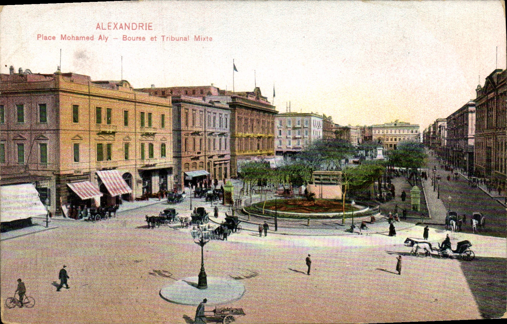 Alexandrie — Place Mohamed Aly — Bourse et Tribunal Mixte