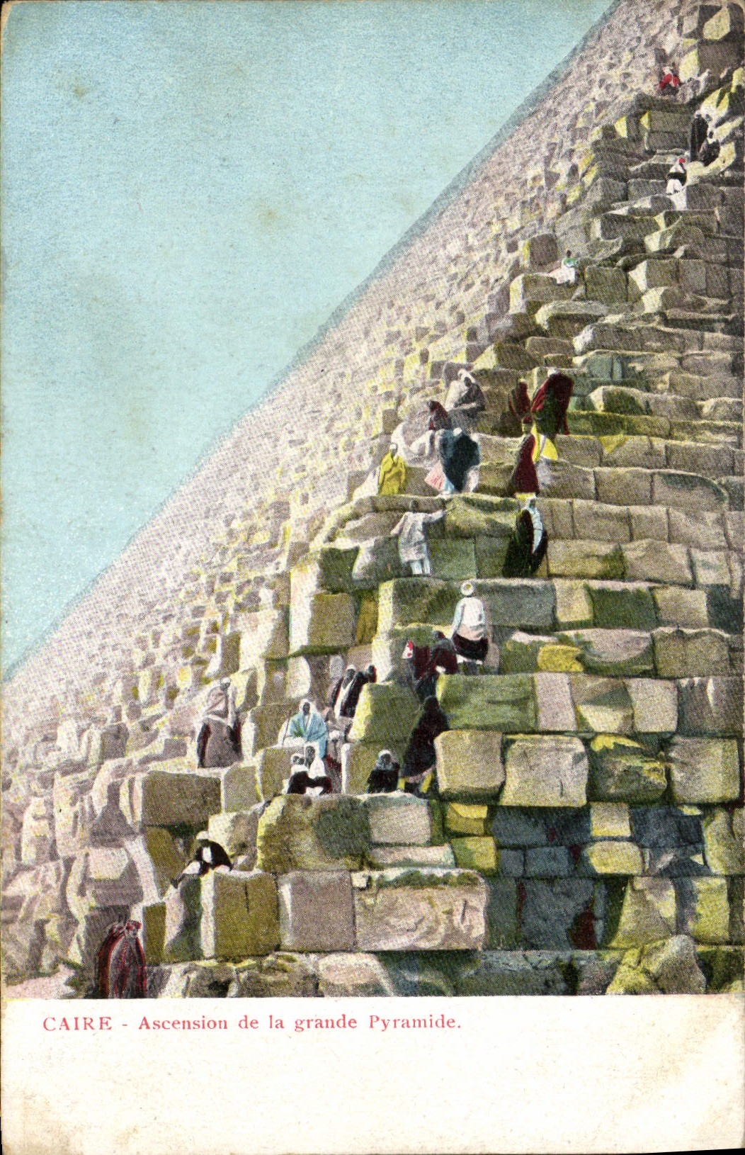 CAIRE - Ascension de la grande Pyramide. — Éditeur : The Collector - Cairo.