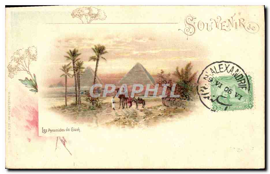 CPA Les Pyramides De Gizeh