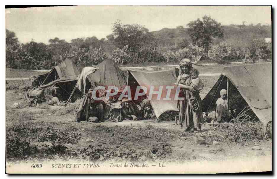 CPA Scenes Et Types Tentes de Nomades
