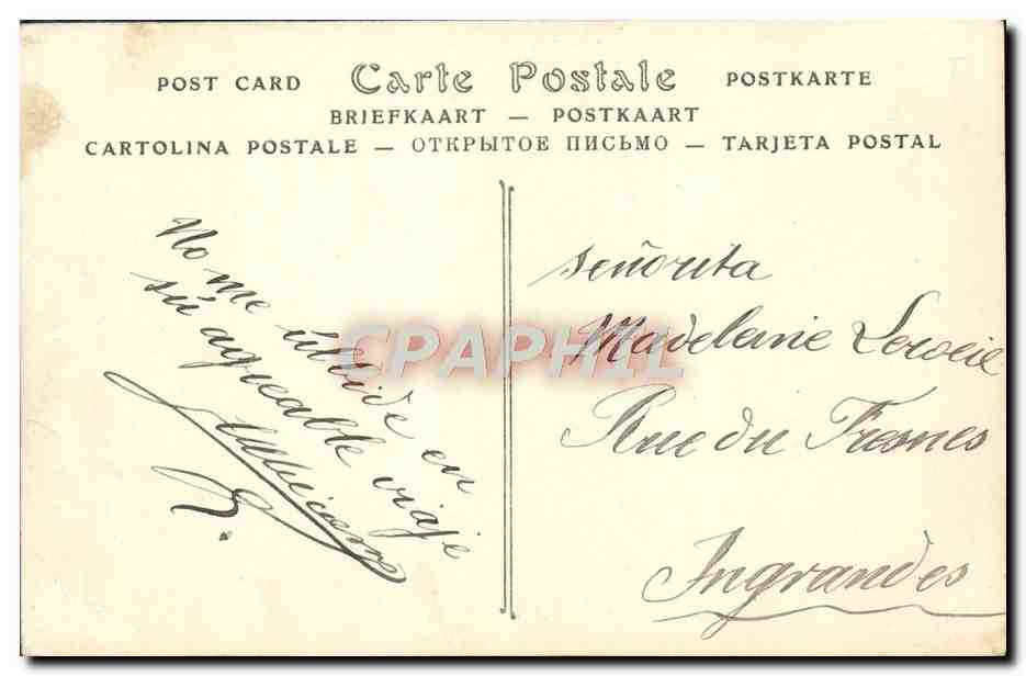 CPA Chamelies Chameau — Verso