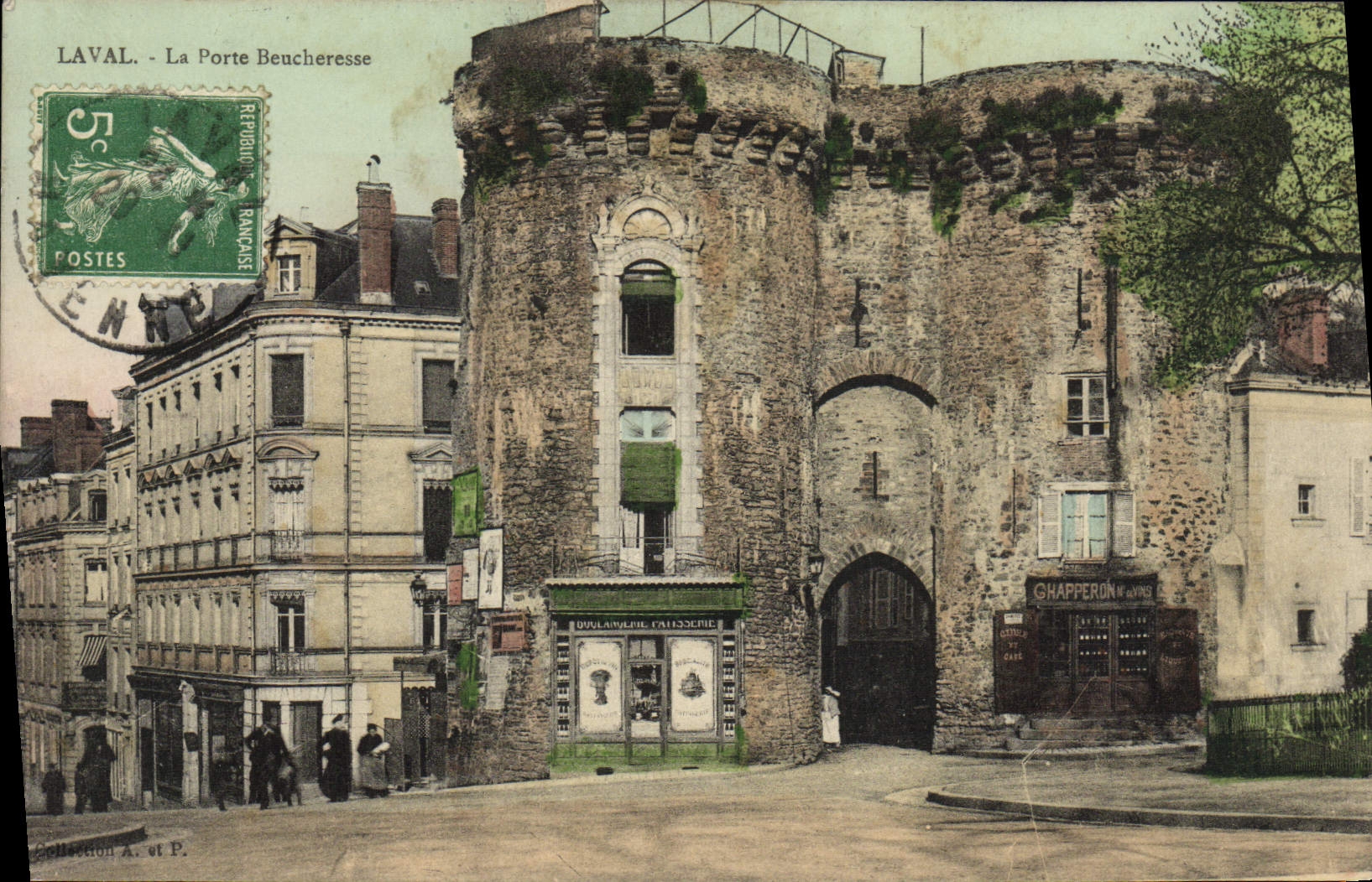 CPA Laval La Porte Beucheresse Boulangerie