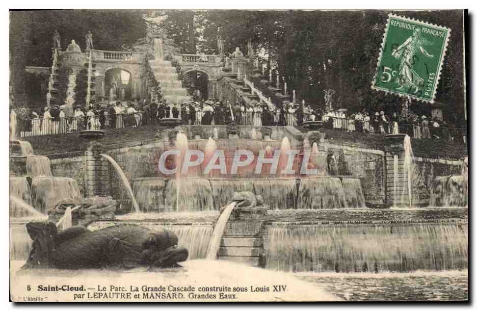 CPA Saint Cloud Le parc La grande cascade construite sous Louis XIV