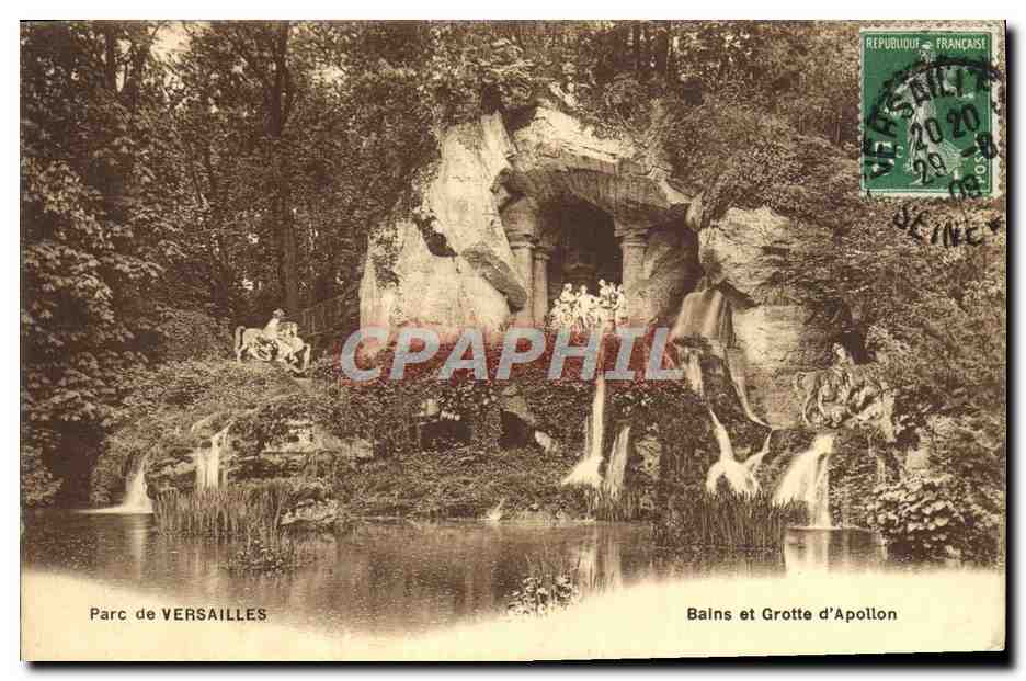 CPA Versailles Bains et Grotte d'Apollon