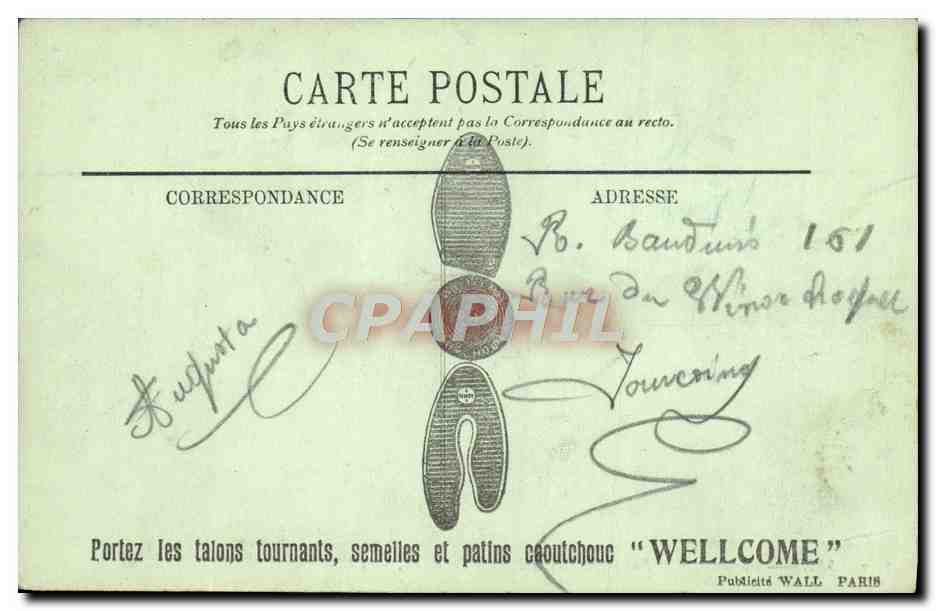CPA Sens Abreuvoir de la Rue Mondereau et Rue des Tanneries Cheval — Rückseite