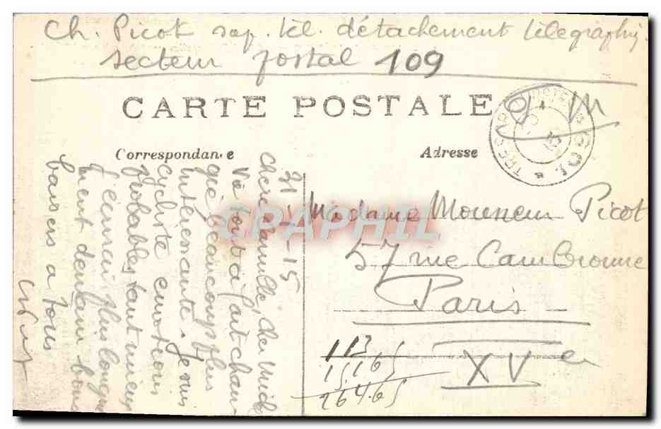 L'Épine près Chalons — Village entièrement détruit sauf l'église — Phot-Express n°61 — Verso