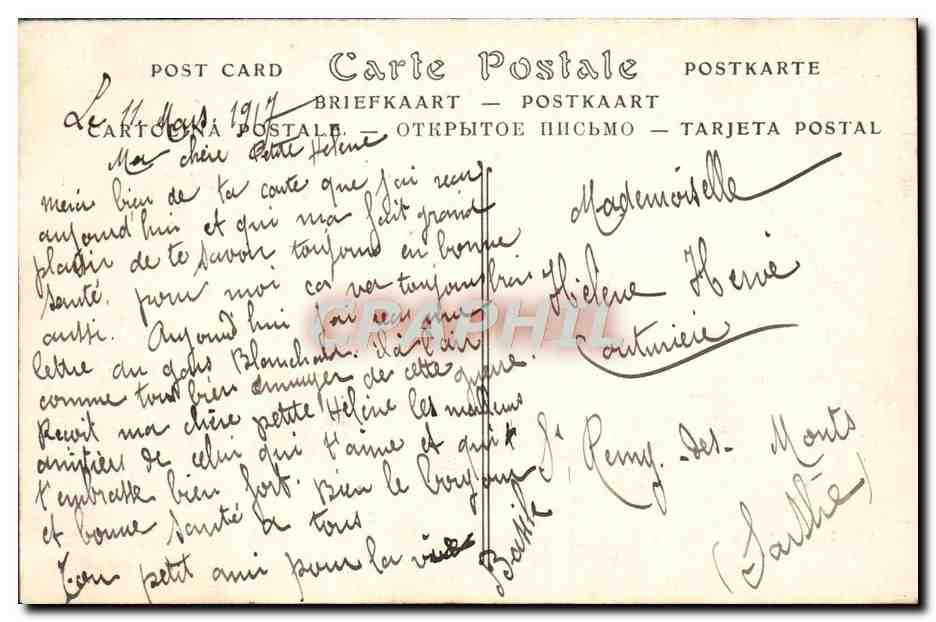 CPA Bombardement De Reims Par Les Allemands Une Maison Rue De Strasbourg Militaria  — Verso