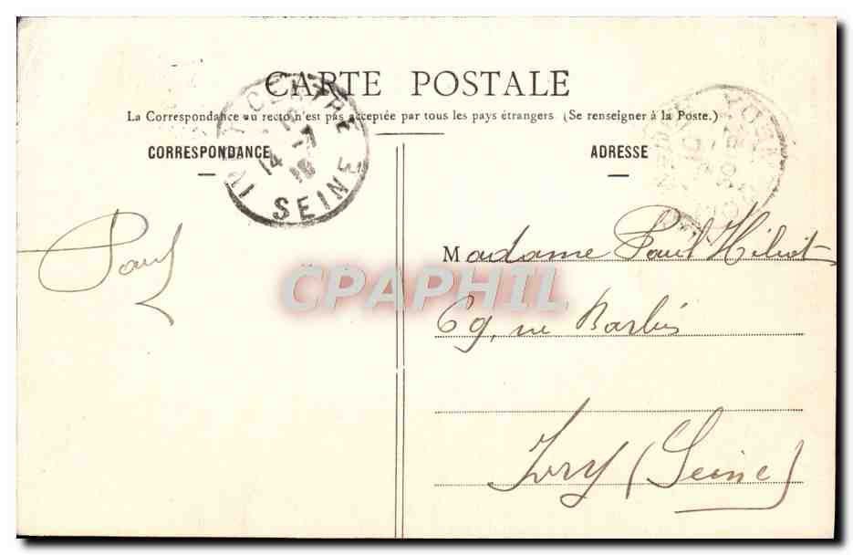 Marville - Chapelle St-Hilaire - Le Christ de Pitié du XVIe siècle — A. Naudin, éditeur, Hongnyon — Verso