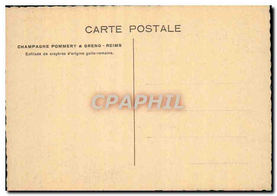 Enfilade de crayères d'origine gallo-romaine — Champagne Pommery & Greno - Reims, n°18 — Rückseite