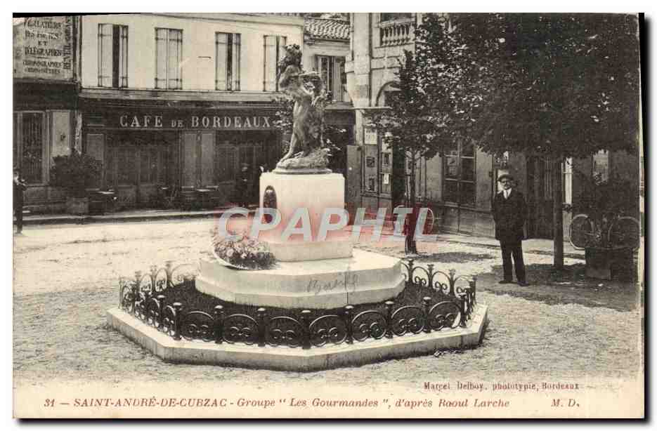 Saint-André-de-Cubzac — Groupe 'Les Gourmandes' — Marcel Delbay, phototypie, Bordeaux