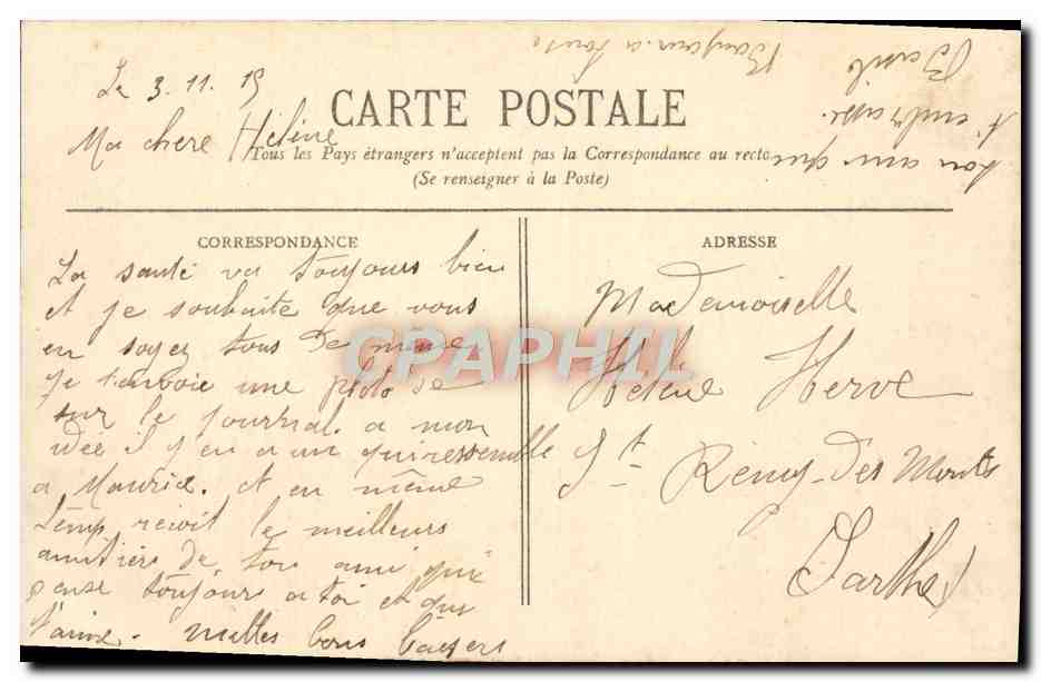 CPA Cubzac Les Ponts Ruines Du Chateau Des 4 Fils Aymon — Back