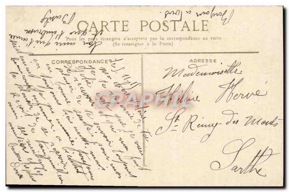 CPA Bordeaux La Rade Vue Generale — Rückseite